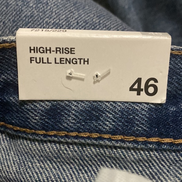 Zara TRF jeans Wide-leg split high waisted azul - Picture 10 of 15